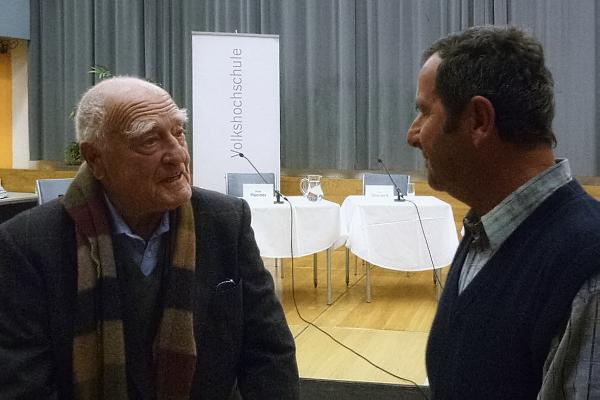 Erich Lessing im Gespräch mit Hanspeter Kumpfmiller